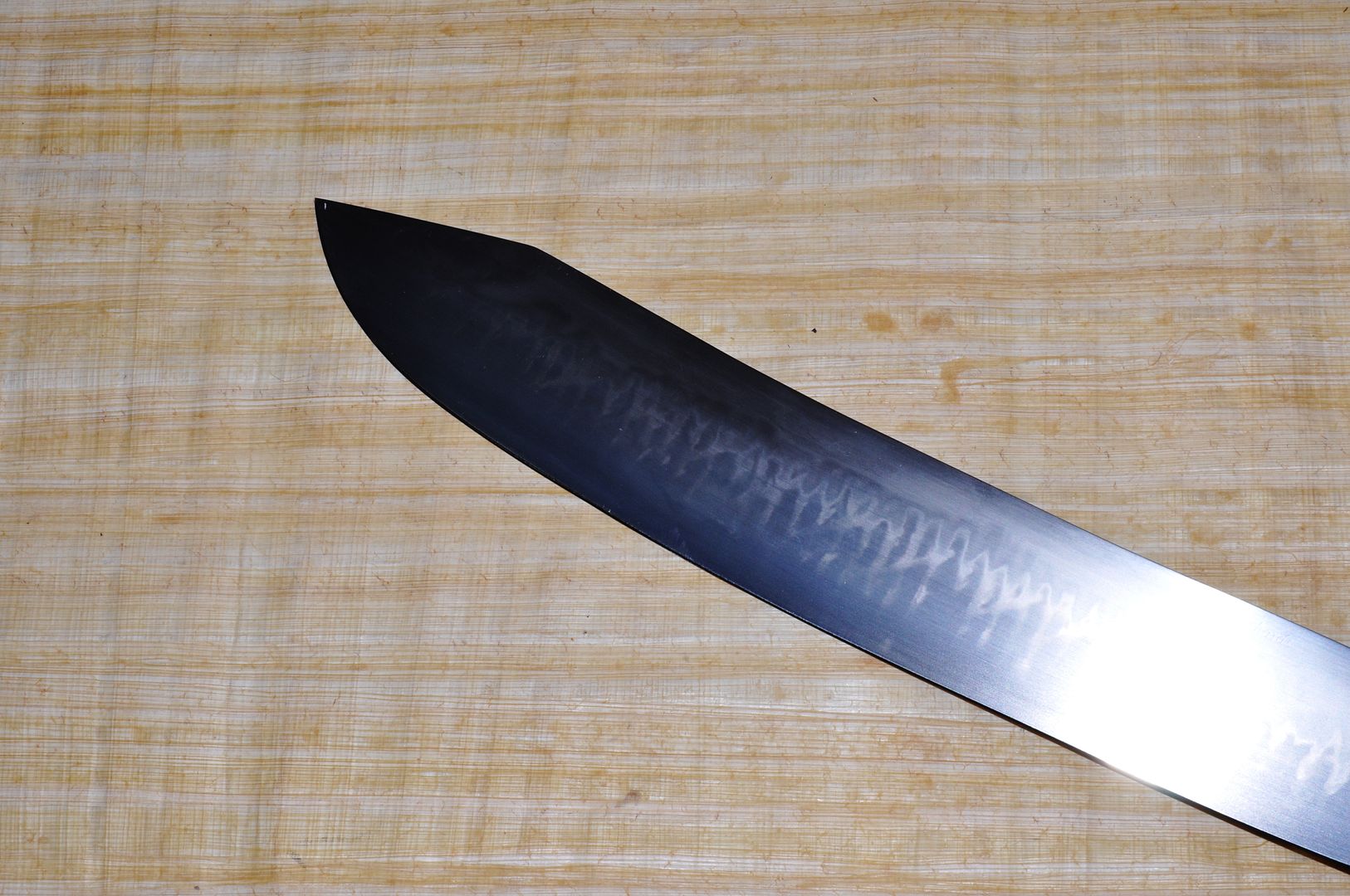 Making knife with hamon temper line Shooters Forum